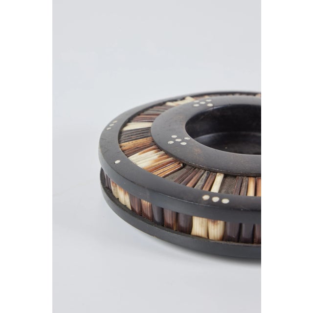 Ebony and Porcupine Quill Catchall For Sale - Image 9 of 10