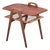 Danish Teak Serving Trolley with Woven Shelf, 1960s For Sale