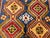 Vintage Persian Shiraz Yalameh Tribal Area Rug, Hand-Knotted Wool, Allover Geometric Pattern, Blue & Red, 3x5 For Sale - Image 13 of 17