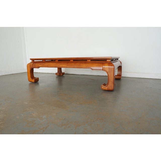 Vintage Century Furniture Burlwood Coffee Table For Sale In Austin - Image 6 of 13