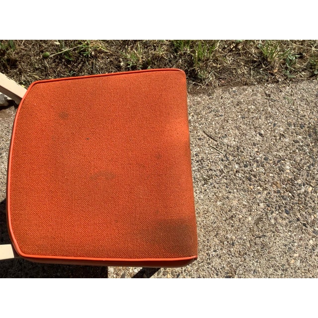 1970s 1970s Vintage Burnt Orange Steel Office Chair by Harter Corporation For Sale - Image 5 of 12