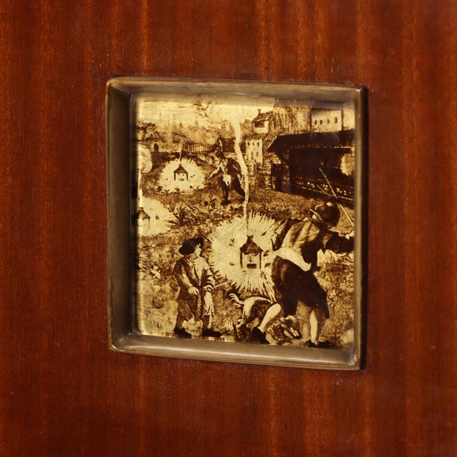 Wood Rare Italian Mahogany Collectors Cabinet or Bar, C. 1945 For Sale - Image 7 of 10
