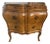 Vintage Italian Olivewood Rococo Bombe Commode For Sale