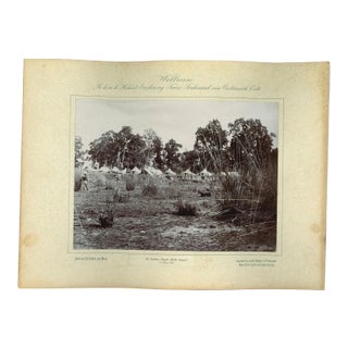Nepal, Bell Camp, Original Vintage Photo, 1893 For Sale