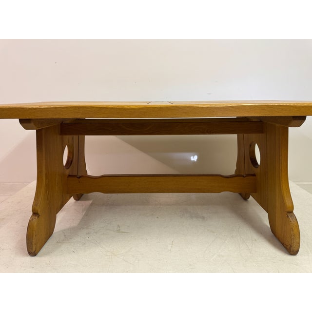 Brutalist Rustic Alpine Oak Dining Table, 1970s For Sale - Image 9 of 16