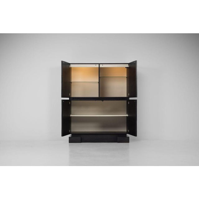 Graphic Bar Cabinet in Black from Maison Aurora, Belgium, 1975 For Sale - Image 13 of 18
