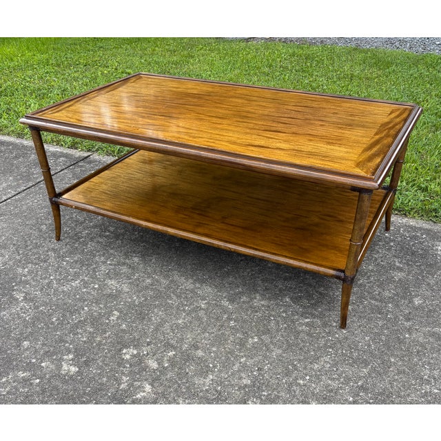Wood Linwood Rectangular Cocktail Table For Sale - Image 7 of 7
