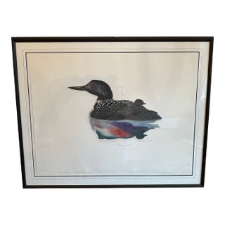 Mid 20th Century Lawrence Snyder LTD Ed. Common Loons For Sale