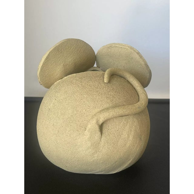 Contemporary Vintage 1960s 1970s Kitsch Mouse Planter Cache Pot Ceramic Unmarked Euc For Sale - Image 3 of 7