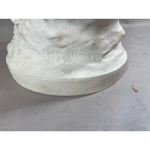 19c Moreau Sèvres White Neoclass Porcelain Statue For Sale - Image 13 of 18