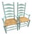 20th Century Mushroom Cap Ladder Back Chairs For Sale