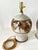 1970s Hand Thrown Stoneware Lamps With Floral Motif - a Pairf For Sale - Image 9 of 15