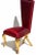 Set of Gold and Red Chairs For Sale - Image 9 of 12