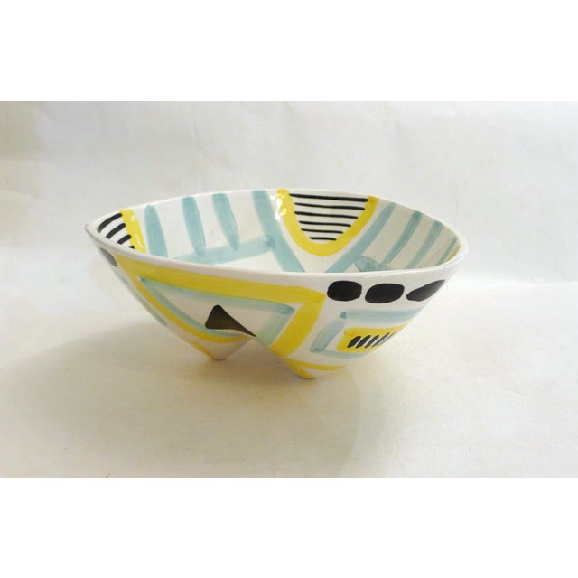 Vintage Tripod Bowl in Revernay Earthenware, 1950s For Sale - Image 14 of 14