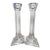 Mikasa Clear Crystal Taper Candle Holders – Set of 2 For Sale