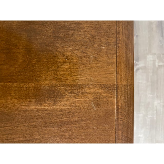 Ethan Allen Vintage Ethan Allen Heirloom Nutmeg Maple End Table / Cabinet For Sale - Image 4 of 11