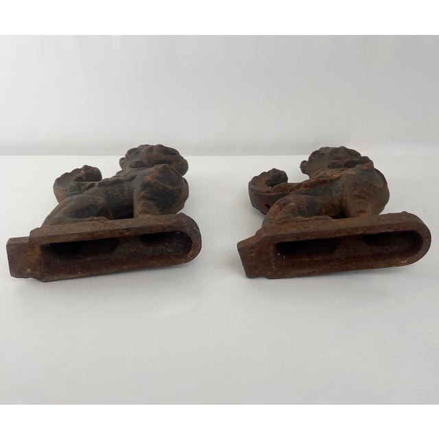 Architectural Elements Grips in Cast Iron, Set of 2 For Sale - Image 7 of 11