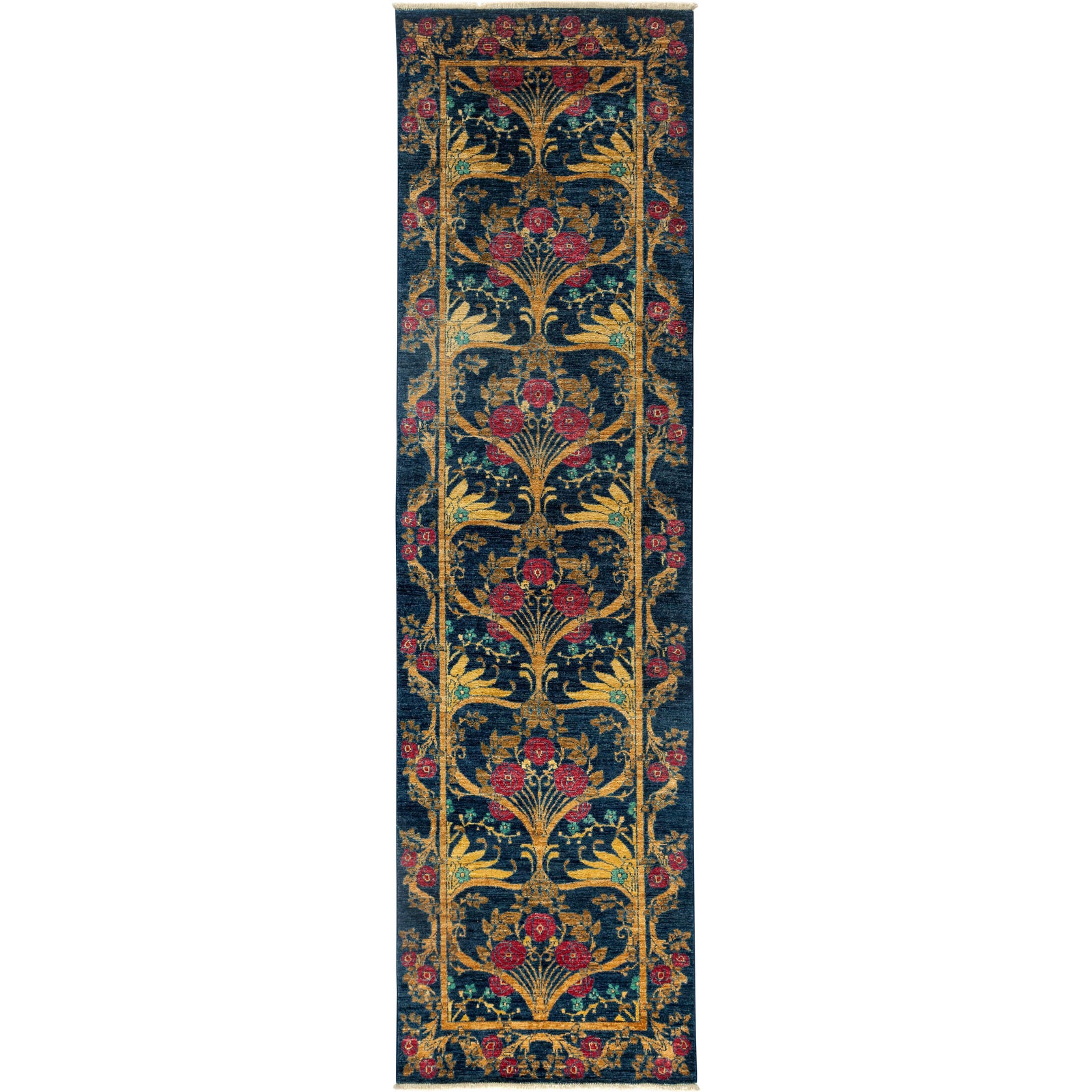 Arts & Crafts Hand Knotted Runner 2'10" X 9'10" Chairish