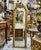 Glass Grand French Louis XV Floor Mirror With Cherub Crest & Gold Leaf Frame For Sale - Image 7 of 7