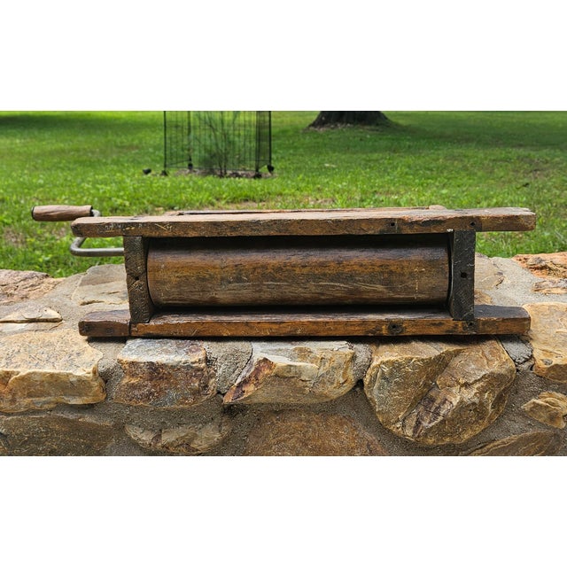 Antique 19th Century Wooden Hand Cranked, "Mother Hubbard" Clothes Wringer For Sale - Image 11 of 11