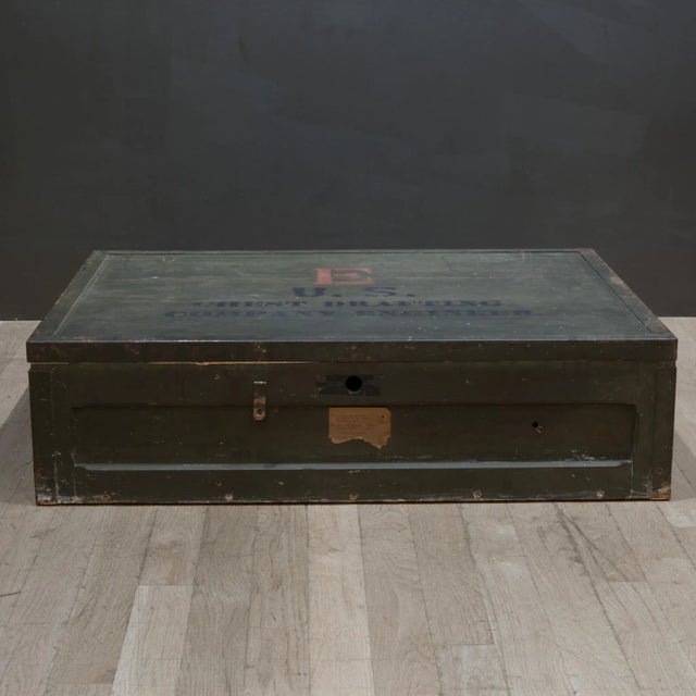 World War 2 Era Military Trunk C.1940 For Sale - Image 12 of 12