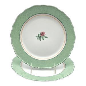 Wedgwood English Cottage Collection “Mist” Dinner Plate Pair 11.5"