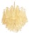 Modern Sanded Champagne Rondini Murano Chandelier by Simoeng For Sale