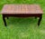 Wooden Bench, With a Cushioned, Rattan-Woven Seat, Curved Legs, Late 20th Century, Bohemian/Coastal Styles For Sale - Image 9 of 11