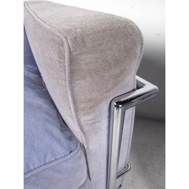 Metal Mid-Century Modern Le Corbusier Style Lounge Chairs - a Pair For Sale - Image 7 of 9