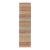 Vintage Turkish Kilim Runner in Coral, Blue and Beige Striped Design 2'10" X 11'6" For Sale
