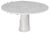 Round Dining Table in White Carrara Marble by Angelo Mangiarotti, 1970s For Sale