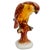 Brown Vintage Italian Ceramic Birds of Prey Sculptures – Pair of Falcons / Hawks For Sale - Image 8 of 11