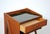 1960s Fully Restored Teak Nightstands with Decorated Glass Tabletops, 1960s, Set of 2 For Sale - Image 5 of 7