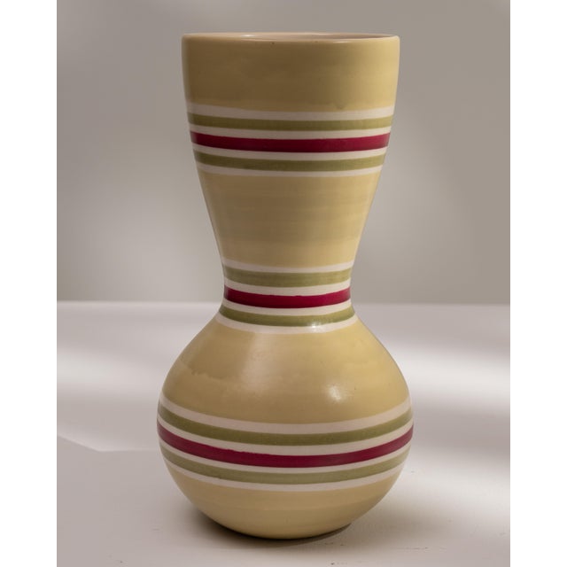 1960s Germany Ivory Ceramic Vase For Sale - Image 15 of 18