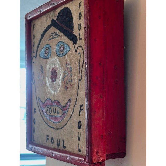 Early 20th Century Antique Foul Mouthed Clown " Shoot Out" Gameboard For Sale - Image 5 of 5