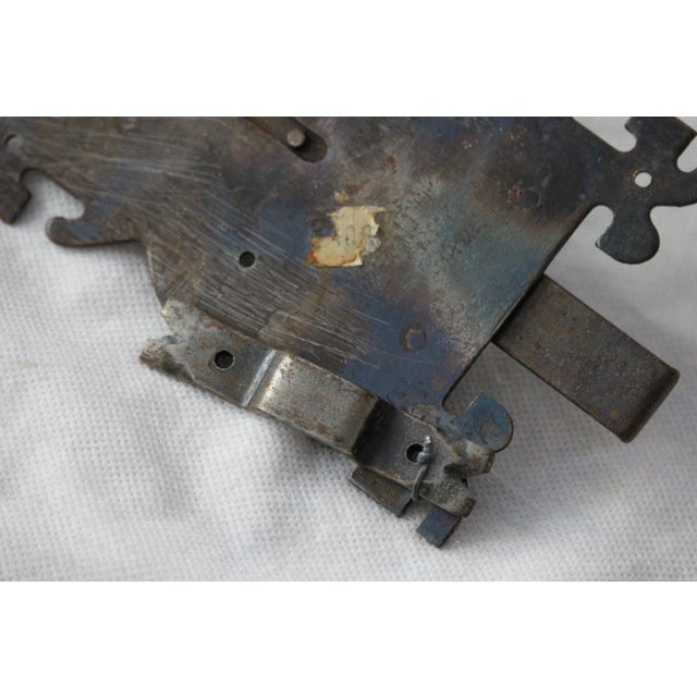 Wrought Iron Door Lock, 1950s For Sale - Image 9 of 18