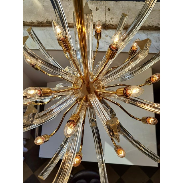 Unique Italian Murano Glass Chandelier, 1970s For Sale - Image 6 of 9