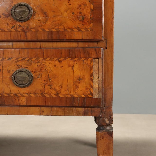 Wood 18th Century Neoclassical Walnut Chest of Drawers For Sale - Image 7 of 12