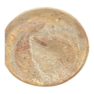 Decorative Chinoiserie Fish Platter / Wall Plate For Sale