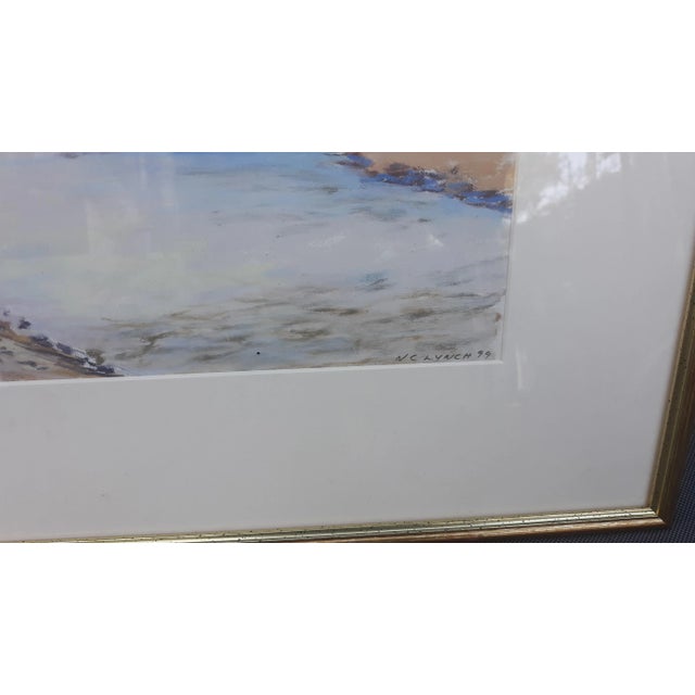 1990s California Marshland Landscape Pastel Drawing, Framed For Sale - Image 4 of 7