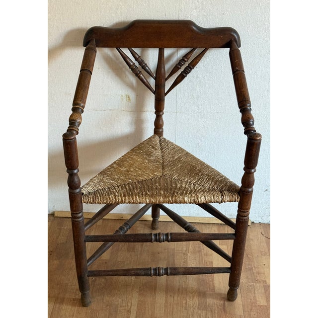 Vintage Dutch Wicker Wooden Armchair and Sofa, 1920s, Set of 2 For Sale - Image 4 of 17