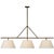 Transitional Suzanne Kasler for Visual Comfort Signature Collette Large Linear Pendant in Gilded Iron with Linen Shade For Sale - Image 3 of 5