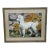 Portrait Painting White Poodle Dog With Rhododendron Flowers by Charles Frederick Tunnicliffe For Sale