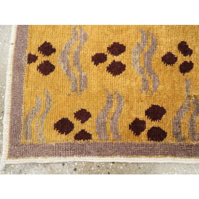 Mid 20th Century Galerie Shabab Collection Mid-20th Century Turkish Art Deco Rug For Sale - Image 5 of 7