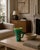1960s Poterie d'Accolay Emerald Green Ceramic Pitcher Vase For Sale - Image 9 of 9
