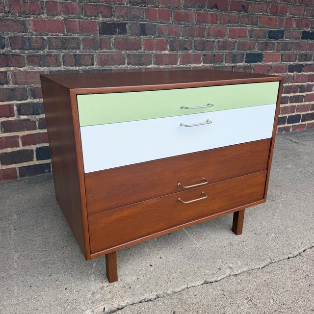 Refinished Jens Risom Chest of Drawers Mid Century Modern For Sale In Cleveland - Image 6 of 12