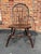 Vintage Windsor Hoop Brace back Oak Side Chair It features the bowed crest rail surmounting spindle back and molded saddle...
