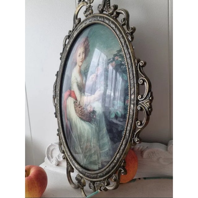 Convex Brass Frame, Picture, 1950s-1970s For Sale - Image 6 of 7