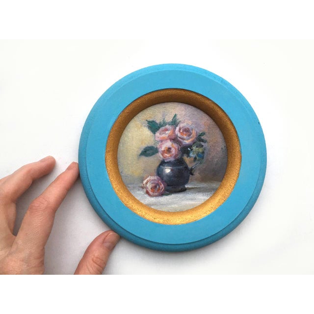 Framed Original Floral Painting Roses Wall Decor by Valeriya Serova For Sale - Image 4 of 6