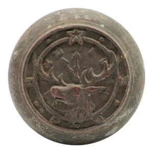 Antique Cast Bronze Emblematic Elks Club Collector's Door Knob